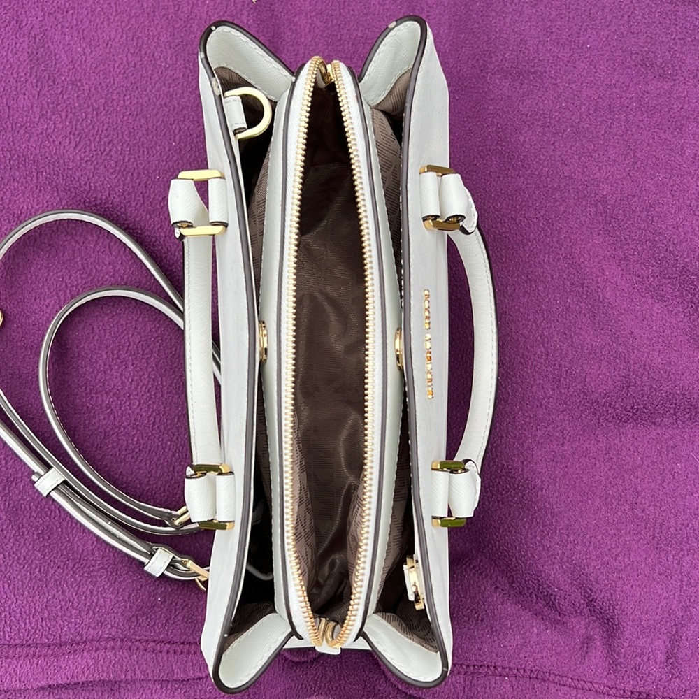 MICHAEL KORS - Saffiano Leather - White - Satchel - Picture 8 of 16